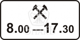 8.5.6 Время действия, тип А, 2-типоразмер - Изготовление знаков и стендов, услуги печати, компания «ЗнакЪ 96»
