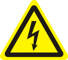 W 08 Опасность поражения электрическим током - Изготовление знаков и стендов, услуги печати, компания «ЗнакЪ 96»
