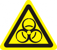 W 16 Биологическая опасность (Инфекционные вещества) - Изготовление знаков и стендов, услуги печати, компания «ЗнакЪ 96»