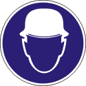 М 02 Работать в защитной каске (шлеме) - Изготовление знаков и стендов, услуги печати, компания «ЗнакЪ 96»